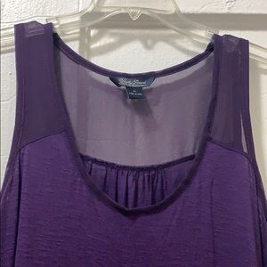 Lucky Brand Purple Sleeveless Shirt 1X